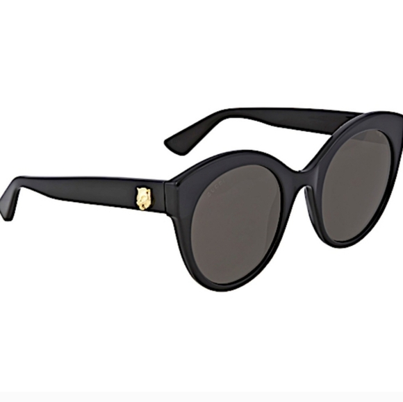 Gucci oversized round black sunglasses - Picture 11 of 15